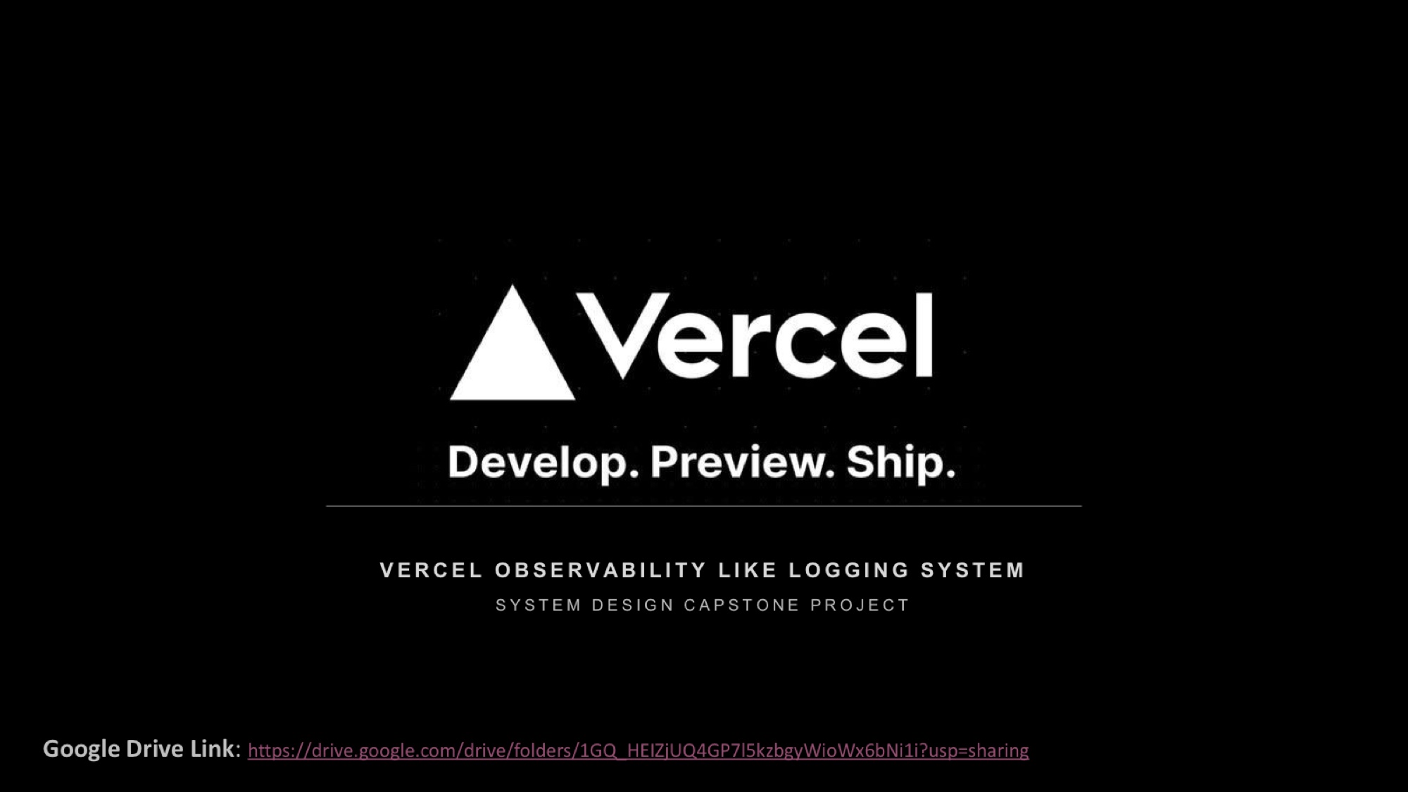 Log Stream — Vercel-Style Observability