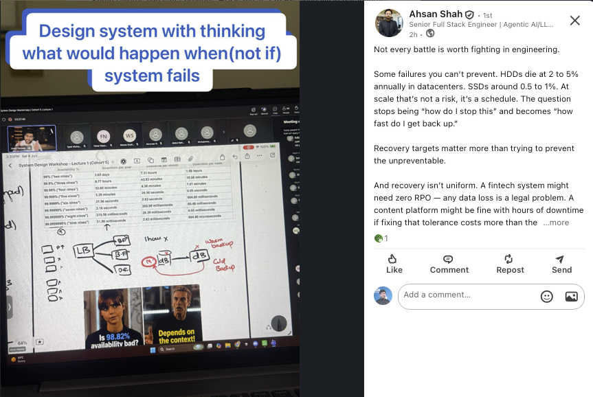 Student testimonial