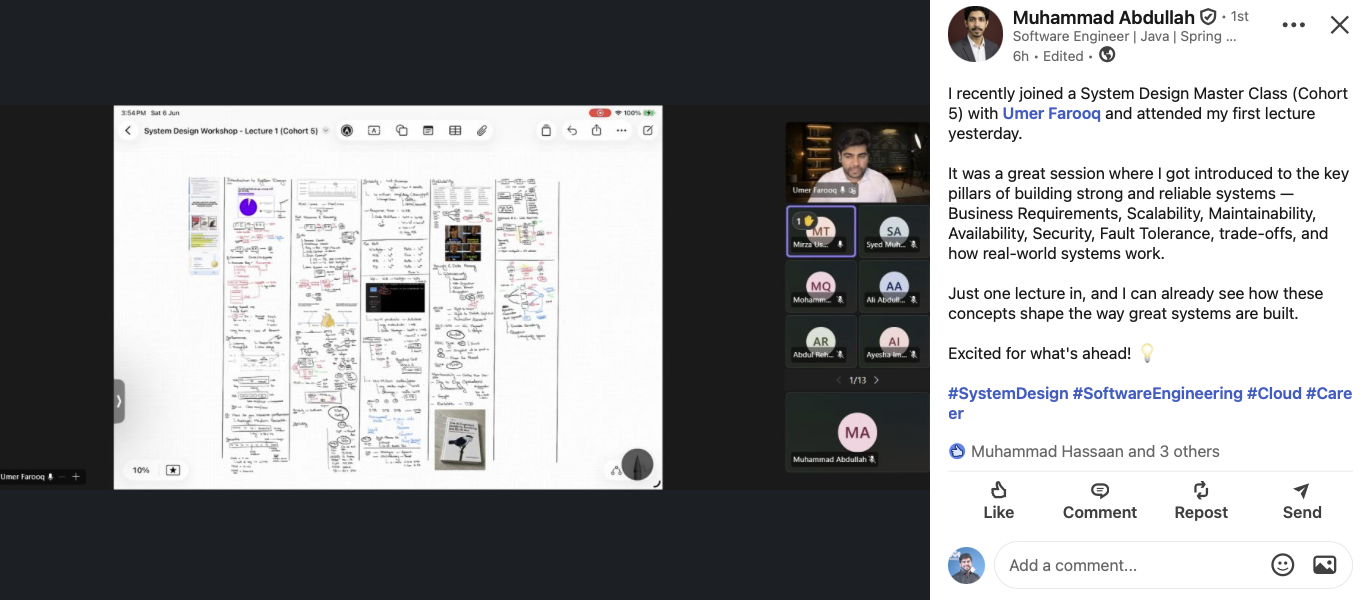 Student testimonial