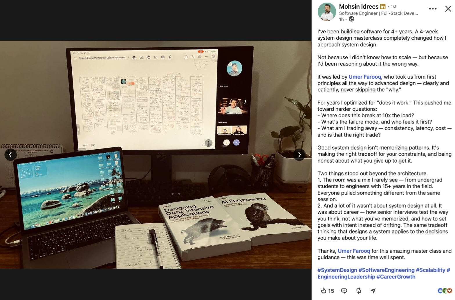 Student testimonial